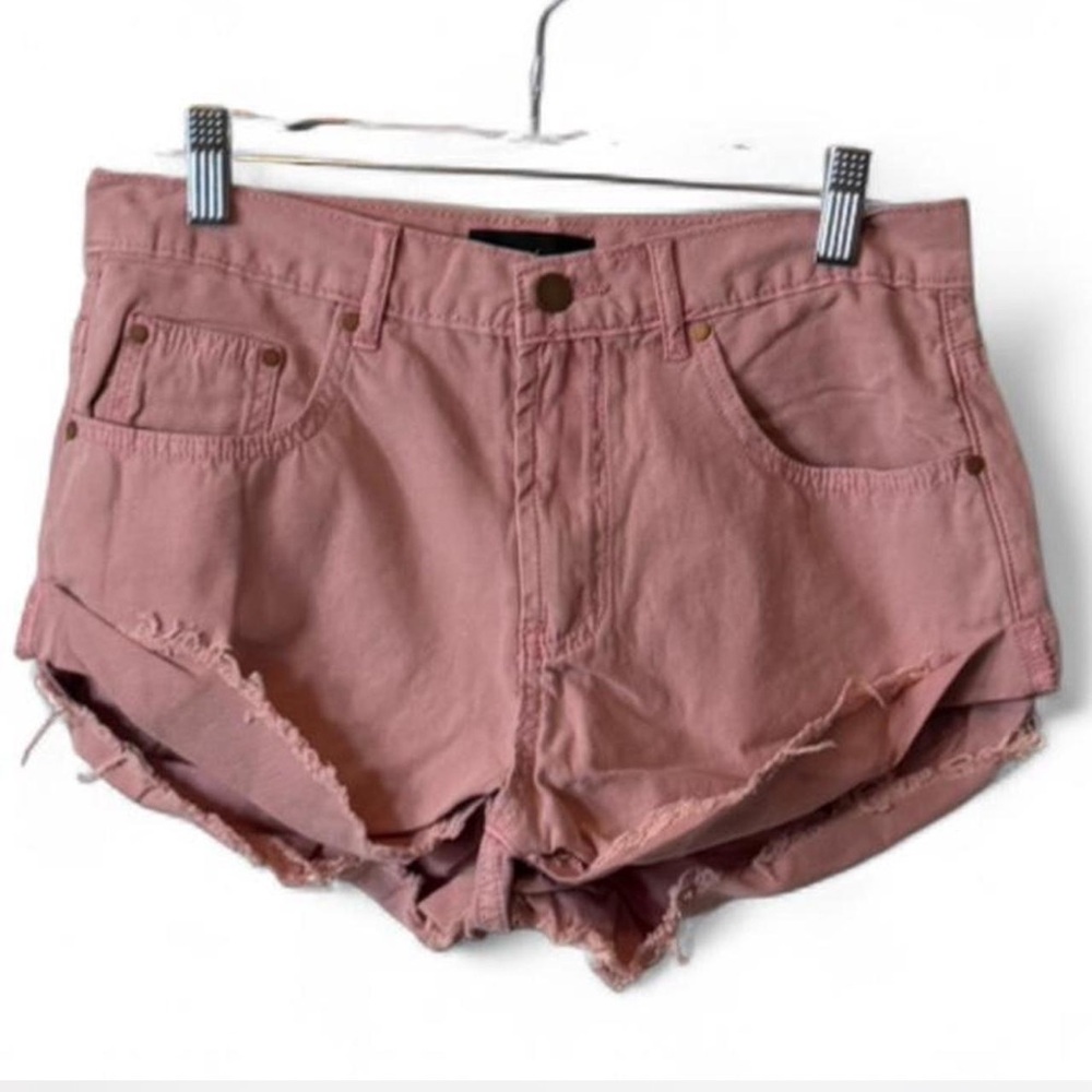 Rolled  Denim  Shorts‎